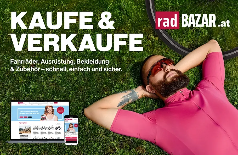 Radbazar Werbung zum Fahrrad kaufen und verkaufen