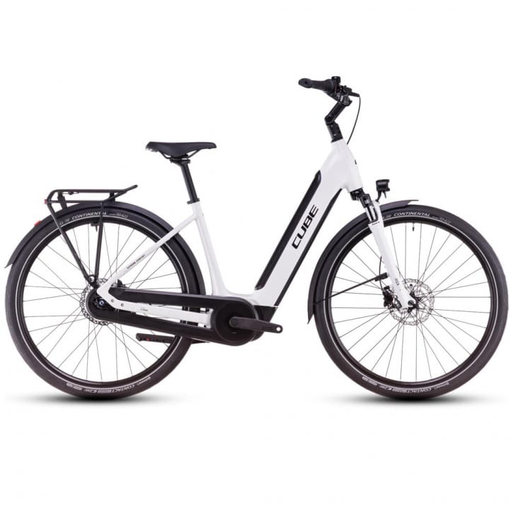 Cube Supreme Hybrid Comfort ONE 500 metallicwhite´n´black 2025 Easy Entry - RH 58 cm