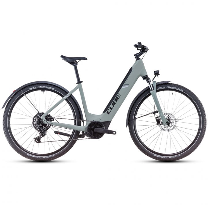 Cube Nuride Hybrid Performance 500 Allroad swampgrey´n´black 2025 Easy Entry - RH 58 cm