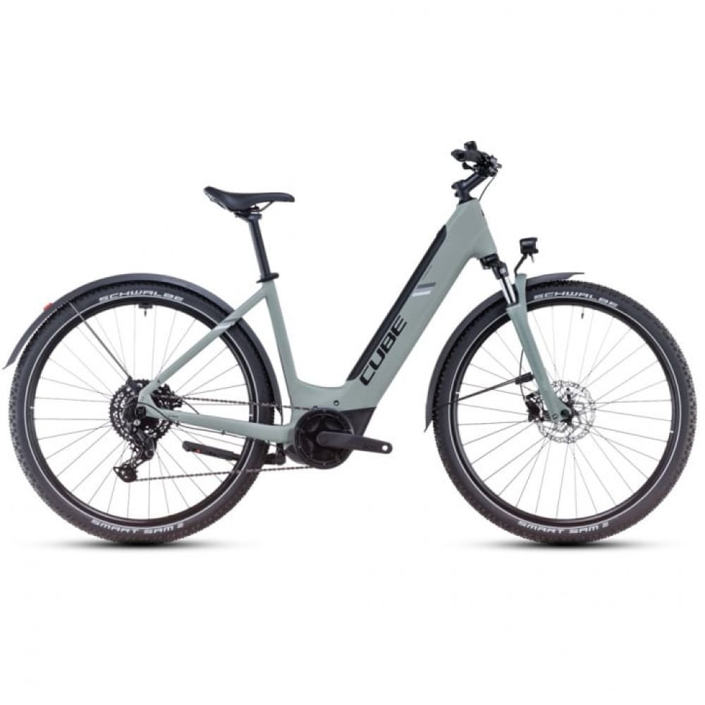 Cube Nuride Hybrid Performance 500 Allroad swampgrey´n´black 2025 Easy Entry - RH 58 cm