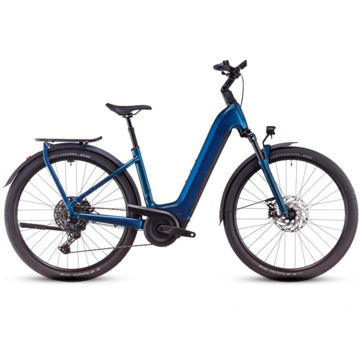 Cube Kathmandu Hybrid EX 800 electricblue´n´chrome 2025 Easy Entry - RH 54 cm