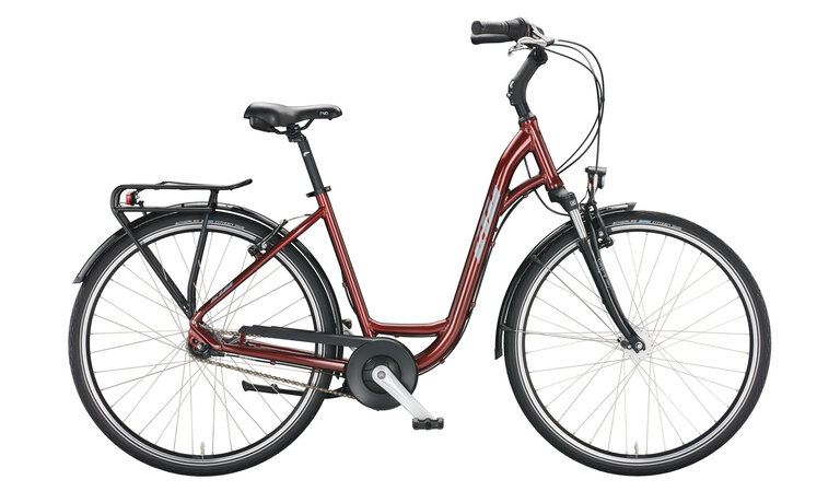 KTM City Line 28 - night-red-dark-silver Rahmengröße: 43 cm