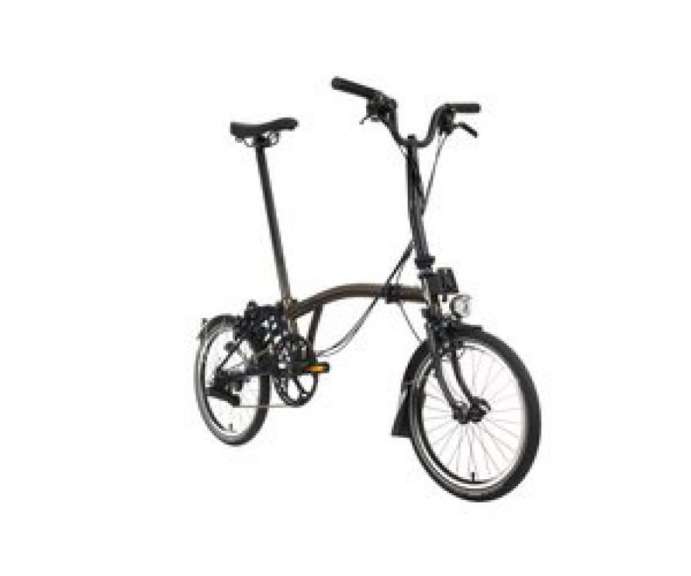 Brompton C Line Explore M6R - gloss-black-lacquer Rahmengröße: Lenker Mid