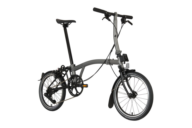 Brompton P Line Urban S4L - storm-grey-metallic Rahmengröße: Lenker Low