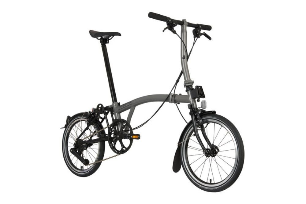 Brompton P Line Urban S4L - storm-grey-metallic Rahmengröße: Lenker Low