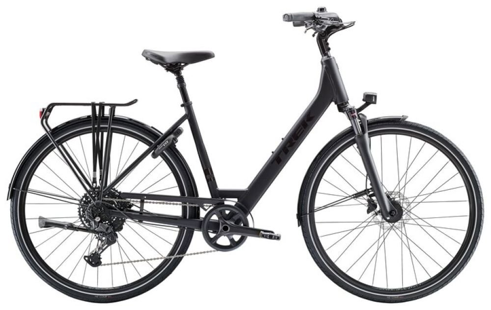 Trek Verve 3 Lowstep Equipped - matte-trek-black Rahmengröße: L