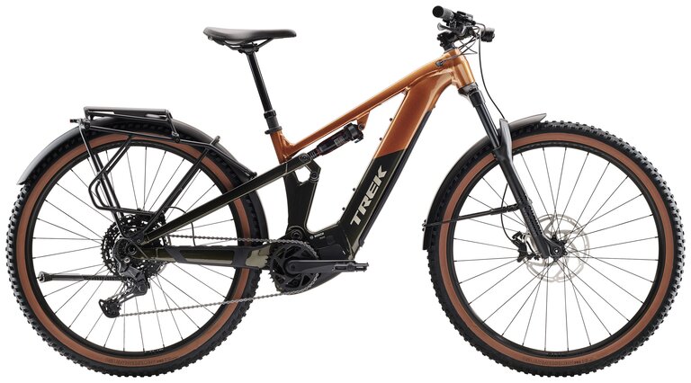 Trek Powerfly+ FS 4 Equipped Gen 4 - pennyflake-black-olive Rahmengröße: S