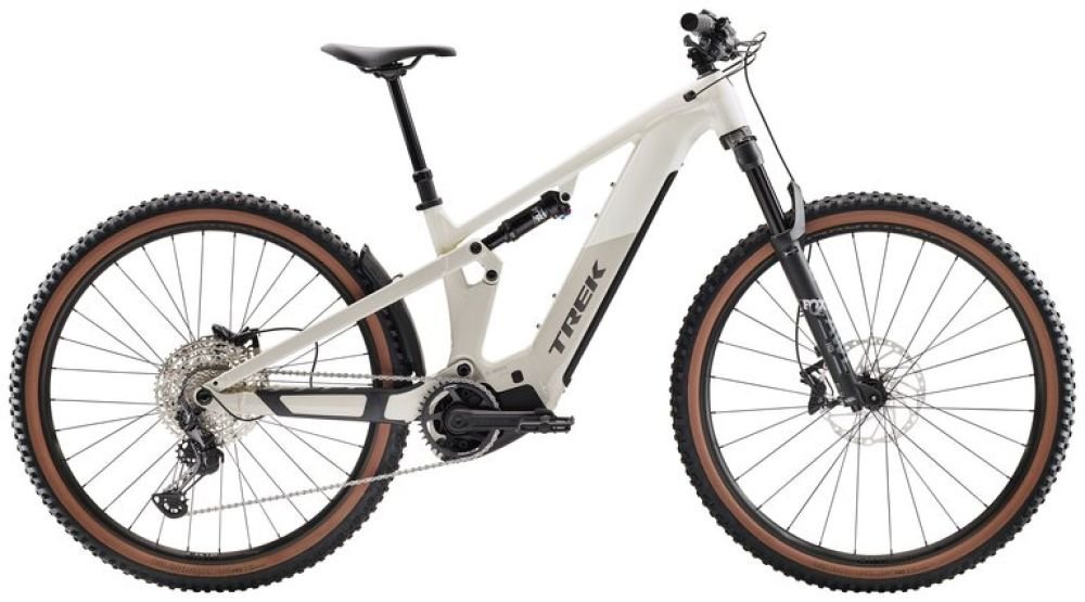 Trek Powerfly+ FS 6 Gen 4 - era-white-buff-beige Rahmengröße: M