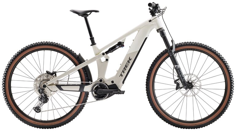 Trek Powerfly+ FS 6 Gen 4 - era-white-buff-beige Rahmengröße: S