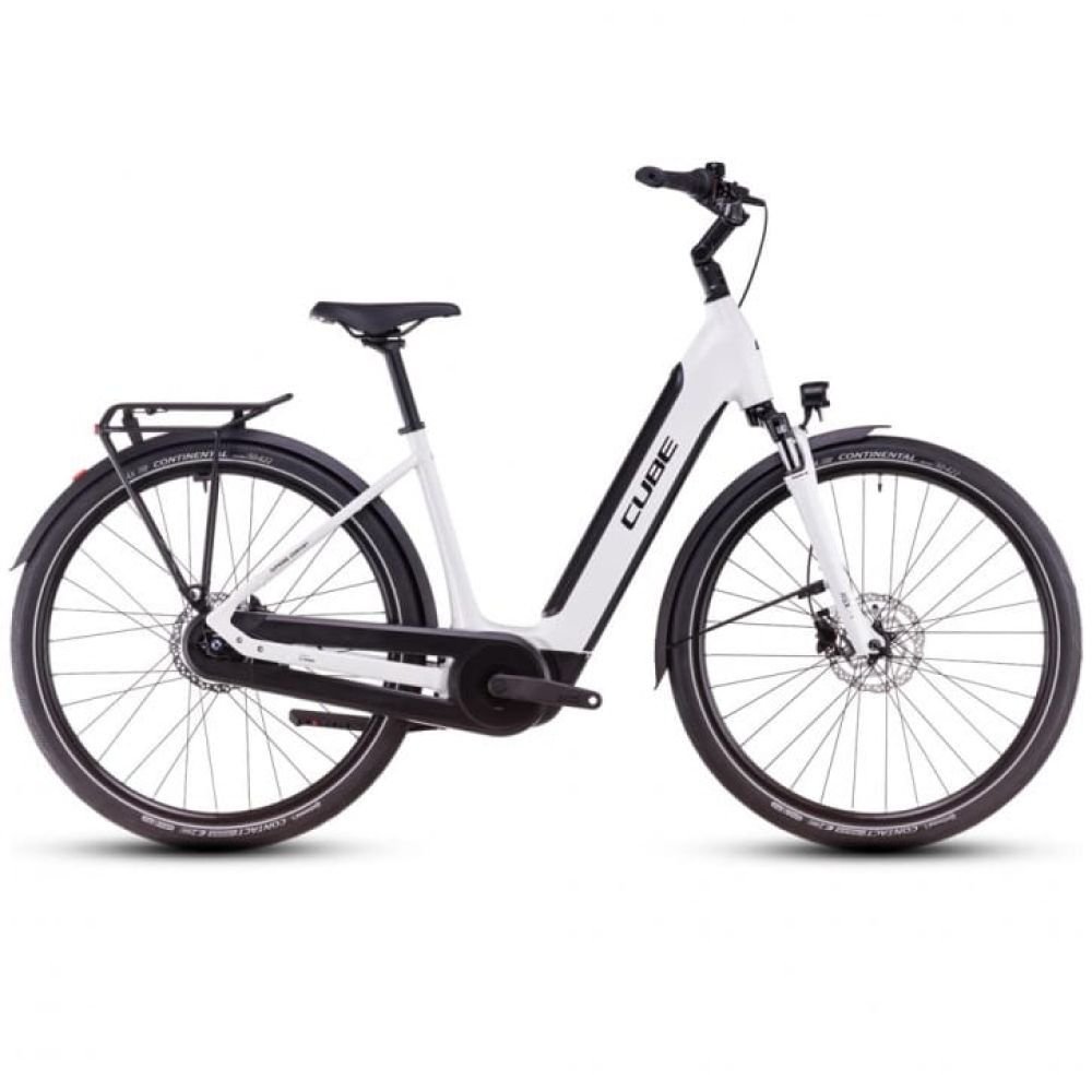 Cube Supreme Hybrid Comfort ONE 500 metallicwhite´n´black 2025 Easy Entry - RH 54 cm Ausstellungsrad