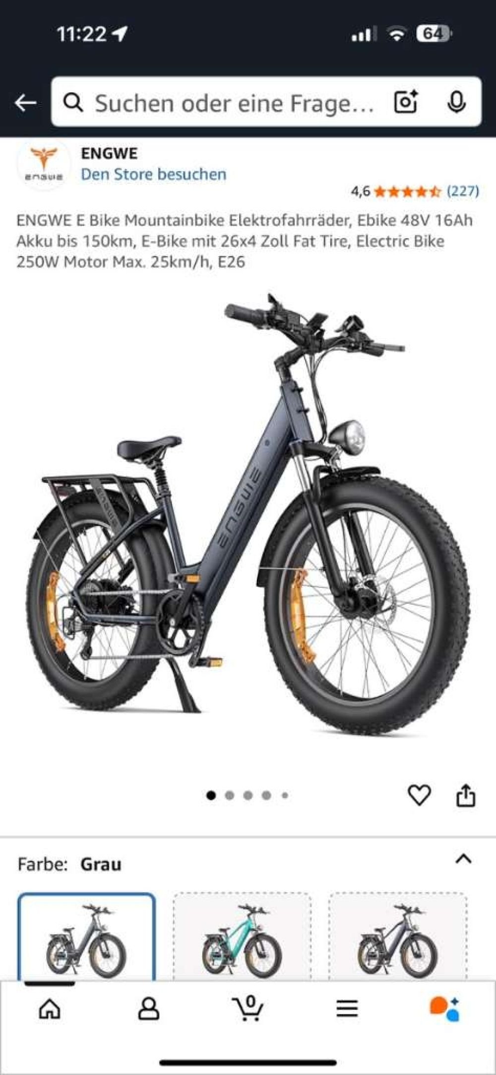 Fahrrad EBike Engwe 26 Step Truh 1230 Wien, 23. Bezirk, Liesing