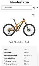Produktbild 5 von Trek Slash Enduro Trail Mountainbike