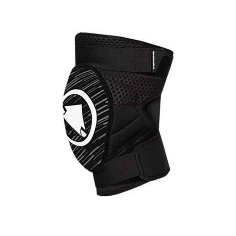 Endura Singletrack Knieprotektoren II Schwarz/Weiß M-L