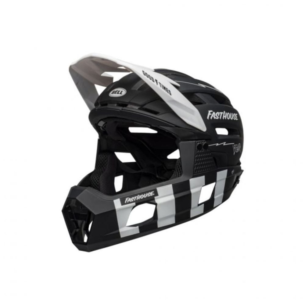 Bell Helm Super Air R Spherical matte black/white fasthouse S
