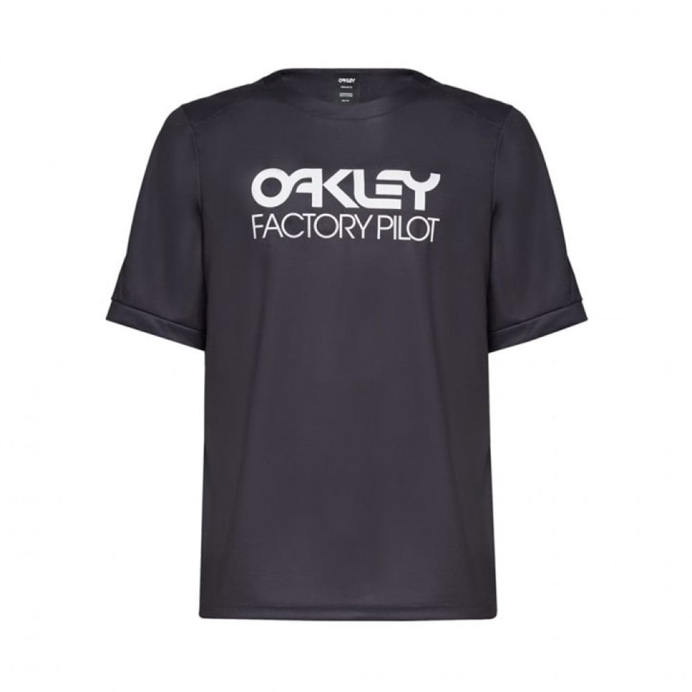 Oakley Factory Pilot MTB SS Jersey Blackout L