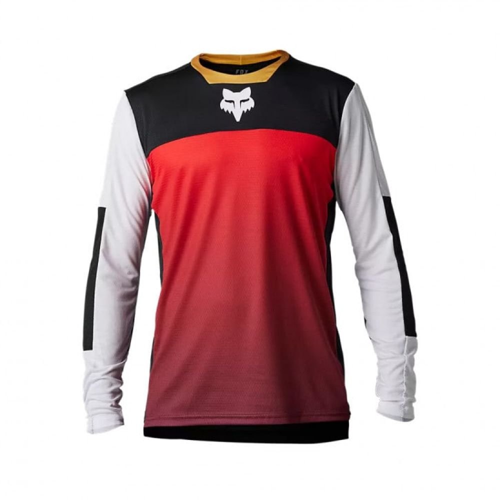 Fox Defend LS Jersey Aurora black/white - S