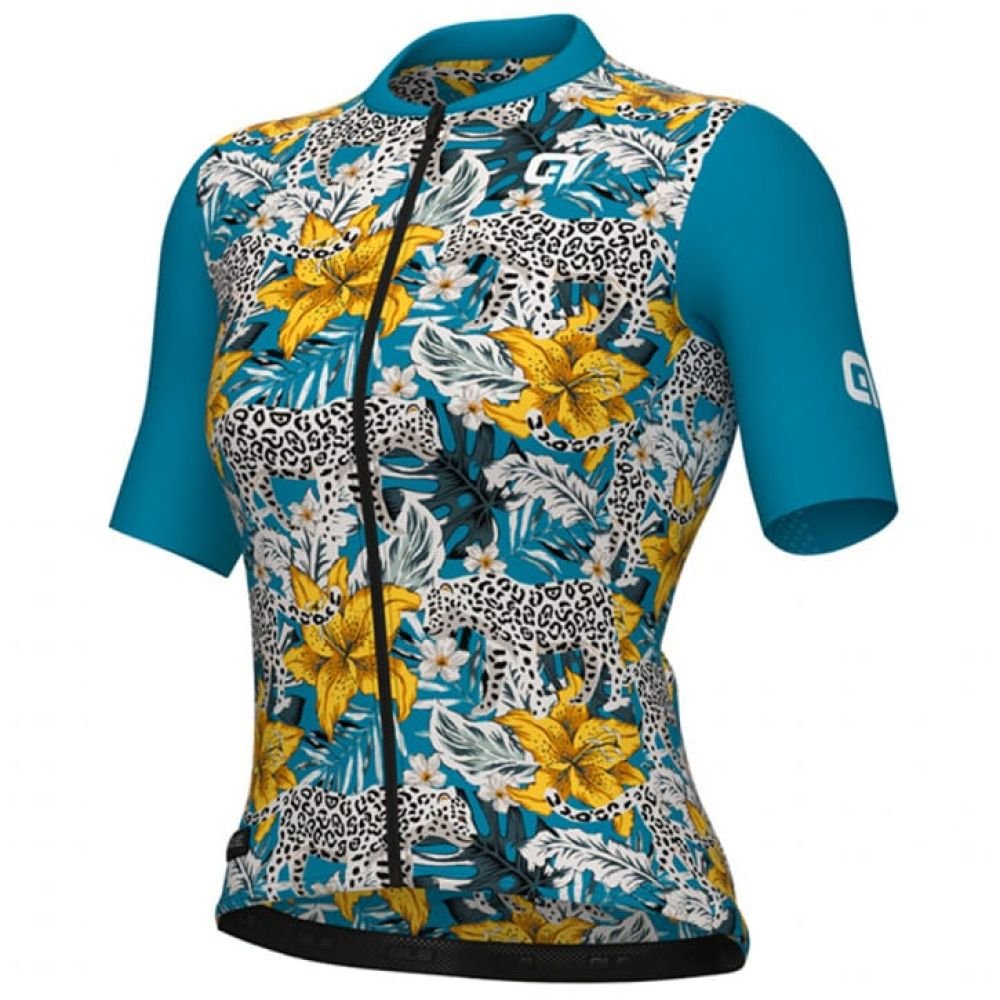 Ale SS Lady Jersey Hibiscus PR-E cobalt blue - S