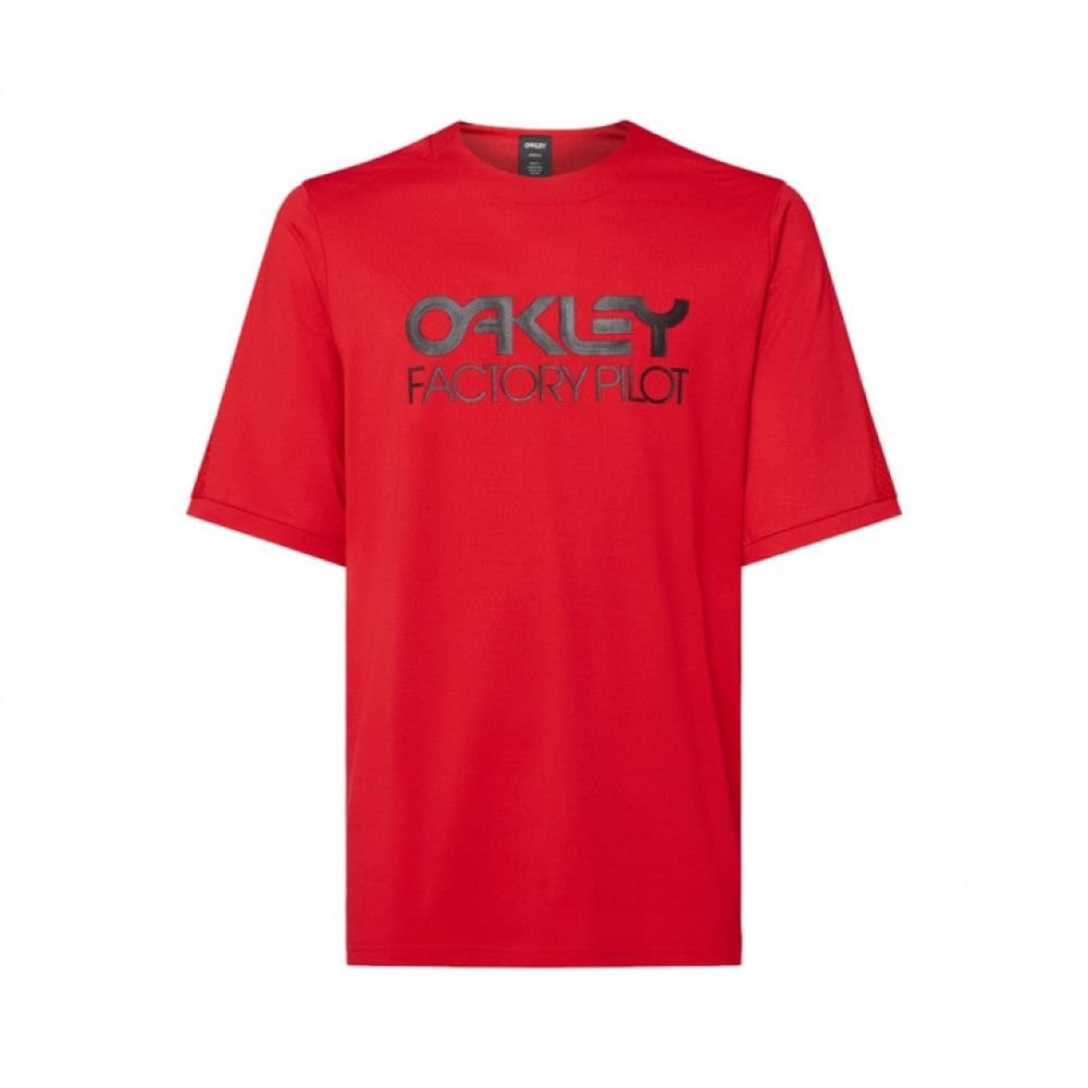 Oakley Factory Pilot MTB SS Jersey II red line - L