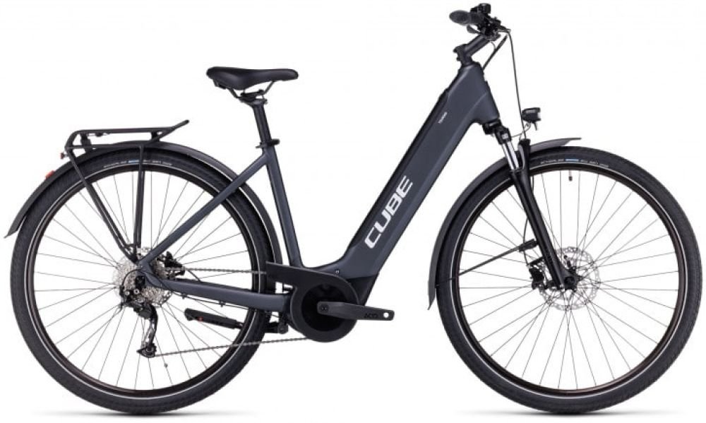 Cube Touring Hybrid ONE 500 grey´n´white 2023 Easy Entry - RH 46 cm