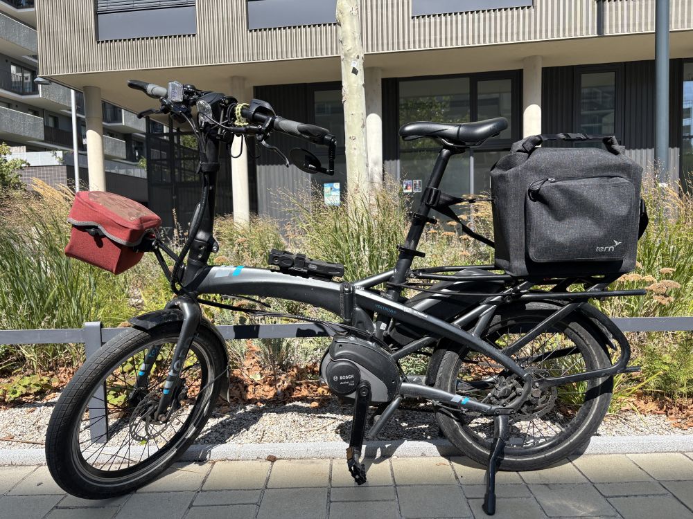 E-Bike Faltrad Tern Vektron P7i mit Diebstahlsicherung