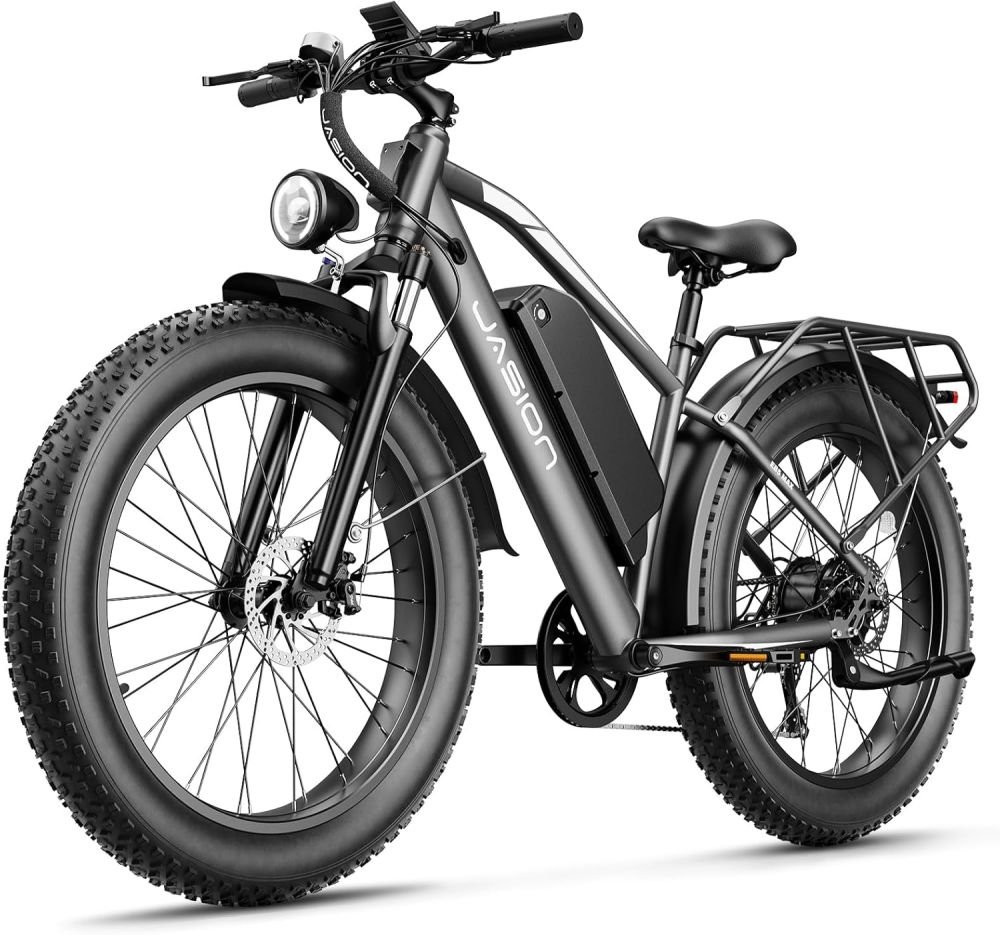 Jasion EB5 MAX Electric Bike Adults with 1500W Peak Motor, 48V 15Ah (720Wh) Mountain Bike