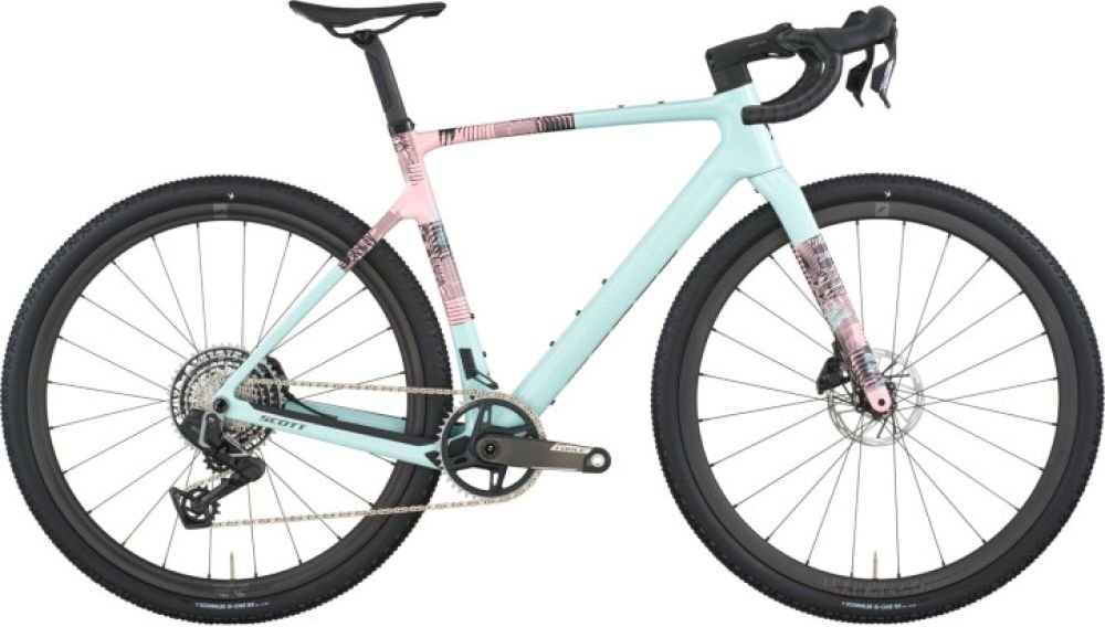 Scott Addict Gravel 10 gelato blue/gelato pink 2026 - RH-L