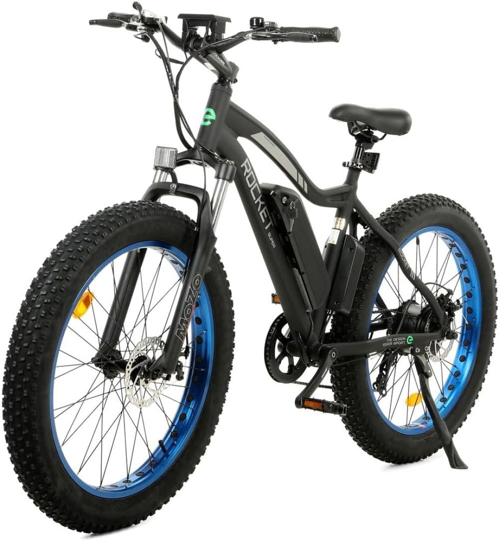 ECOTRIC 26” Fat Tire Electric Bike Powerful Adults Mountain Bicycle 500W Motor 36V/12.5AH