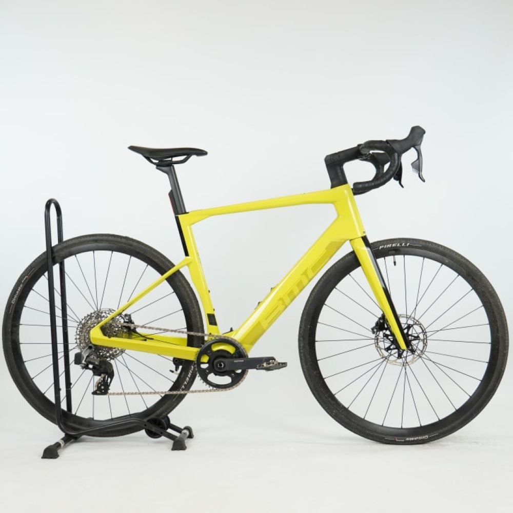 BMC Roadmachine 01 AMP X Two Lime Yellow/Black 2023 - RH 56 cm Testrad