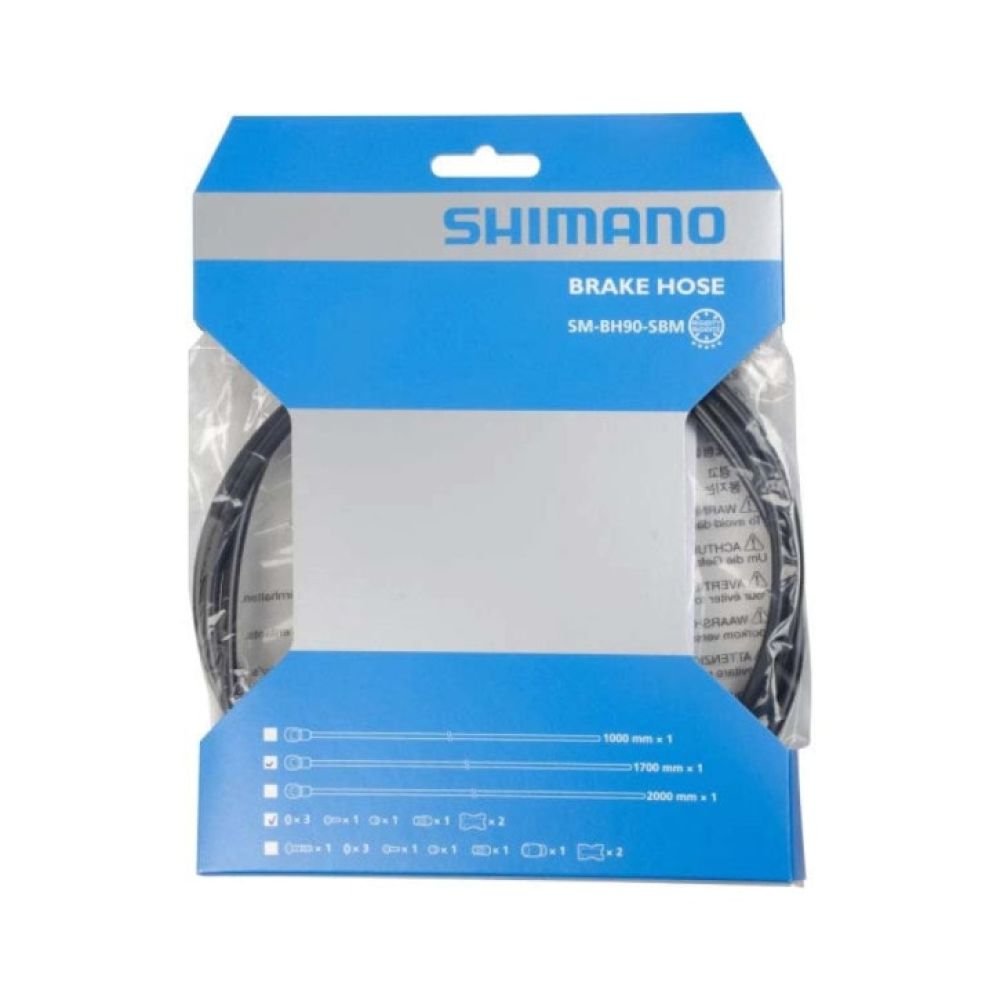 Shimano Bremsleitung SM-BH90-SBM 1700mm gerade-Banjo, schwarz