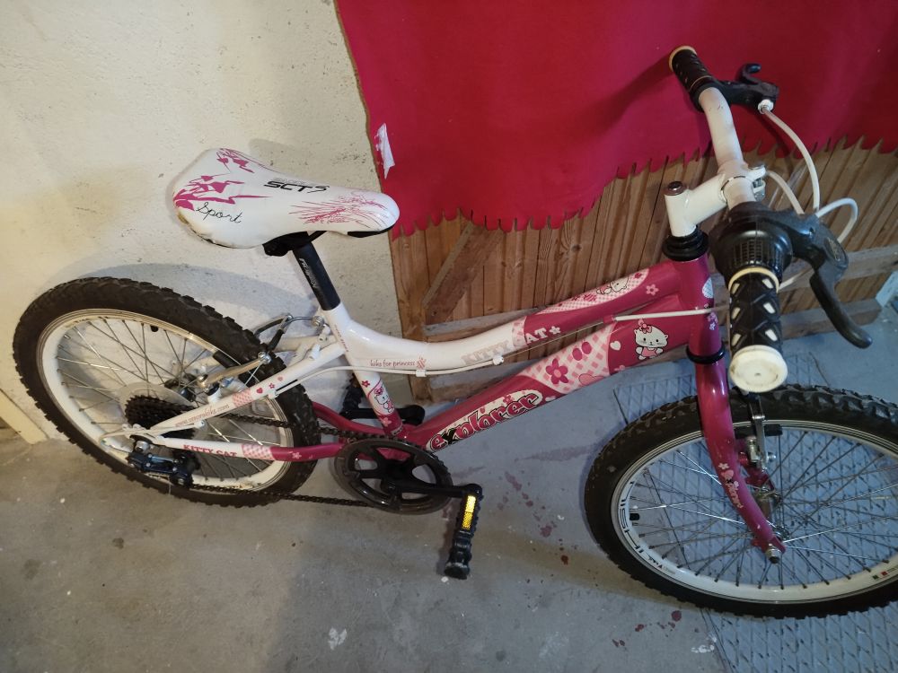 Kinderfahrrad Explorer 20 Zoll Pink- weiß Höhe ca 90 cm