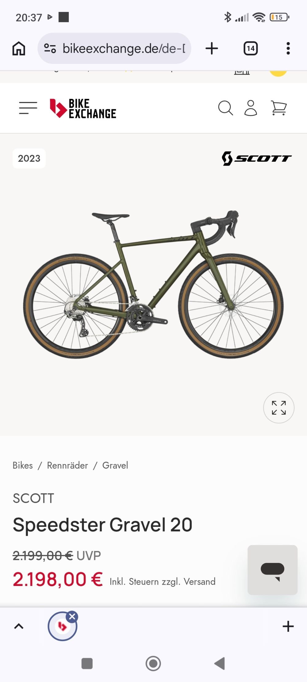 Scott Speedster Gravel 20