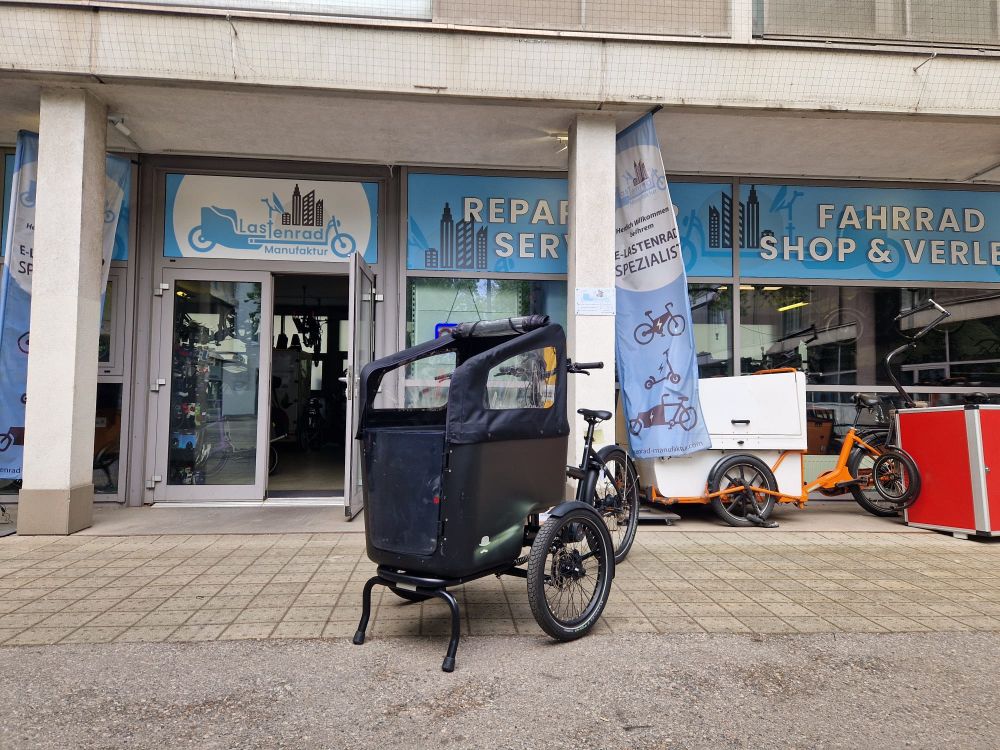 Butchers n Bicycles Mk1-E Lastenrad Cargo Bike Kinder Transporter Lastenfahrrad Dreirad Elektro Viele Extras!