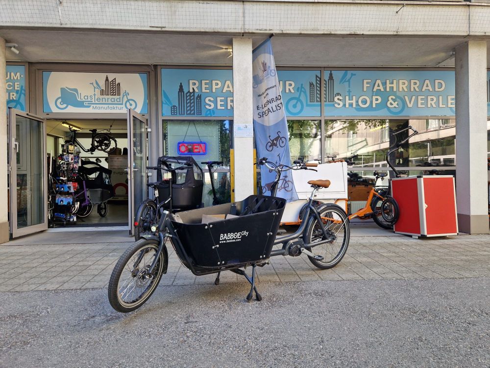 Refurbed City E mountain Lastenrad Cargo Bike Kinder Transporter Lastenfahrrad Elektro Transporter