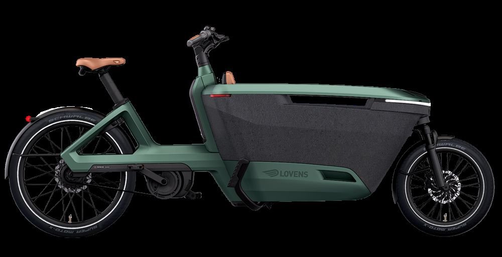 Lovens Explorer 2 Lastenrad Cargo Bike Kinder Transporter Lastenfahrrad Elektro E-Bike viele Extras