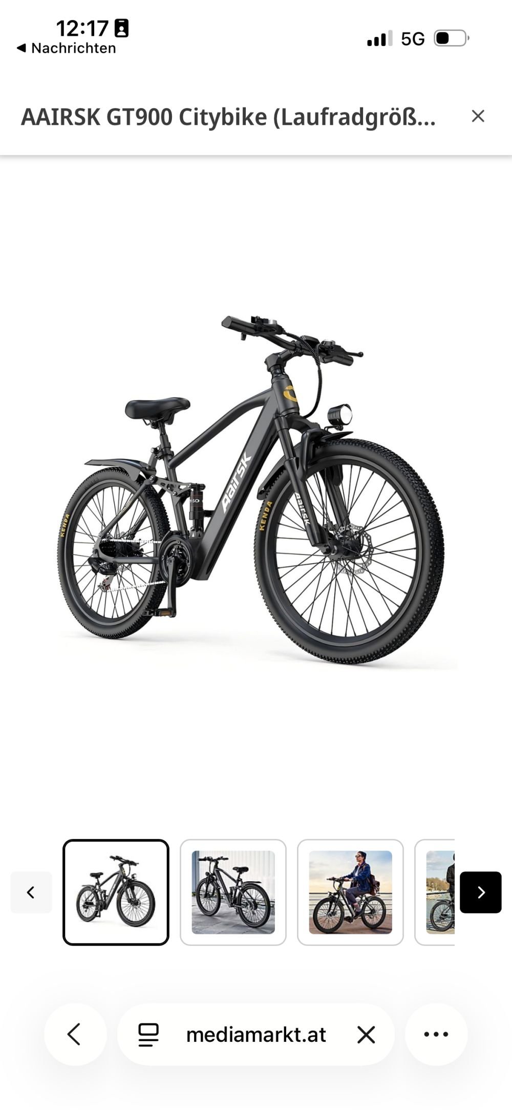 AAIRSK GT 900 Citybike (Laufradgröße 26 Zoll)