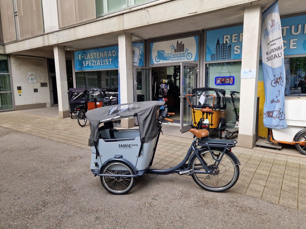 Lastenrad Cargo Bike Kinder Transporter Lastenfahrrad Dreirad Elektro E-Rad Aktion%!