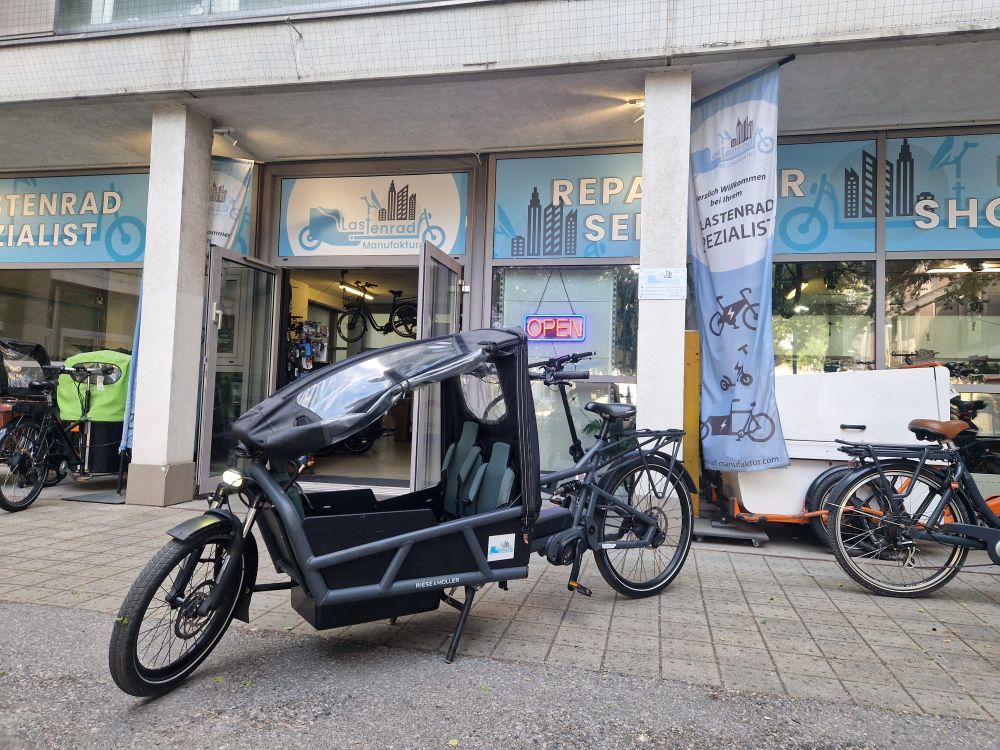 Riese & Müller Load 75 Rohloff HS Lastenrad Cargo Bike Kinder Transporter Lastenfahrrad Elektro E-Bike viele Extras !