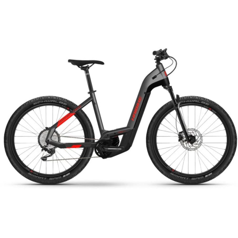 Haibike Trekking Cross 9 Low Step anthracite/red RH-L