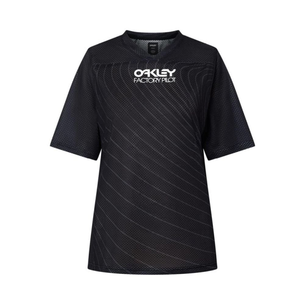 Oakley Women's Factory Pilot RC SS Jersey blackout - M