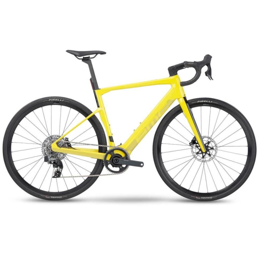 BMC Roadmachine 01 AMP X Two lime yellow/black 2023 - RH 56 cm Ausstellungsrad