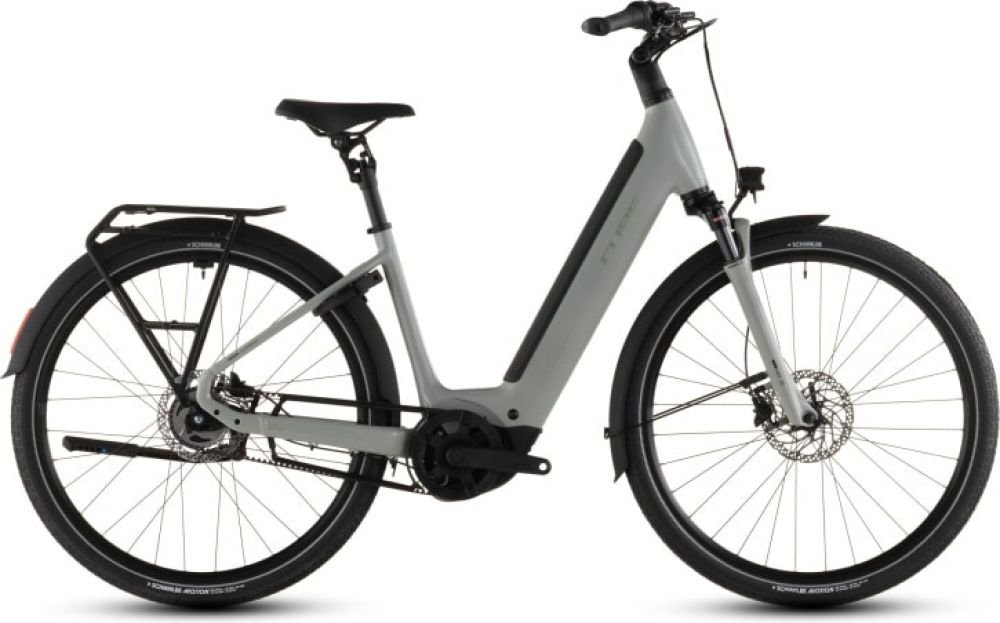 Cube Supreme Hybrid Deluxe ONE 600 ashgreen´n´chrome 2026 Easy Entry - RH 50 cm