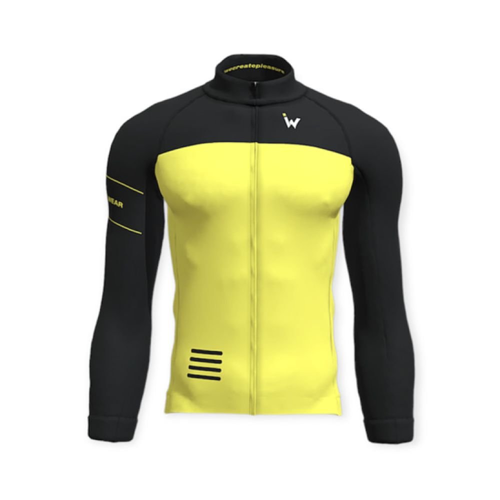 IW Cycling Wear Jersey Windproof  black lime - M