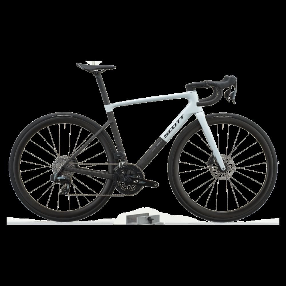 Scott Addict RC 25 cumulus white / carbon black - RH-L