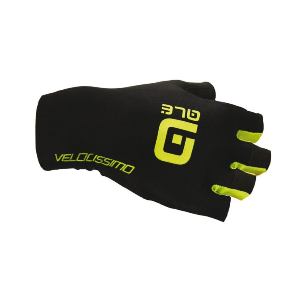 ALE Velocissimo Crono Gloves schwarz/gelb XL