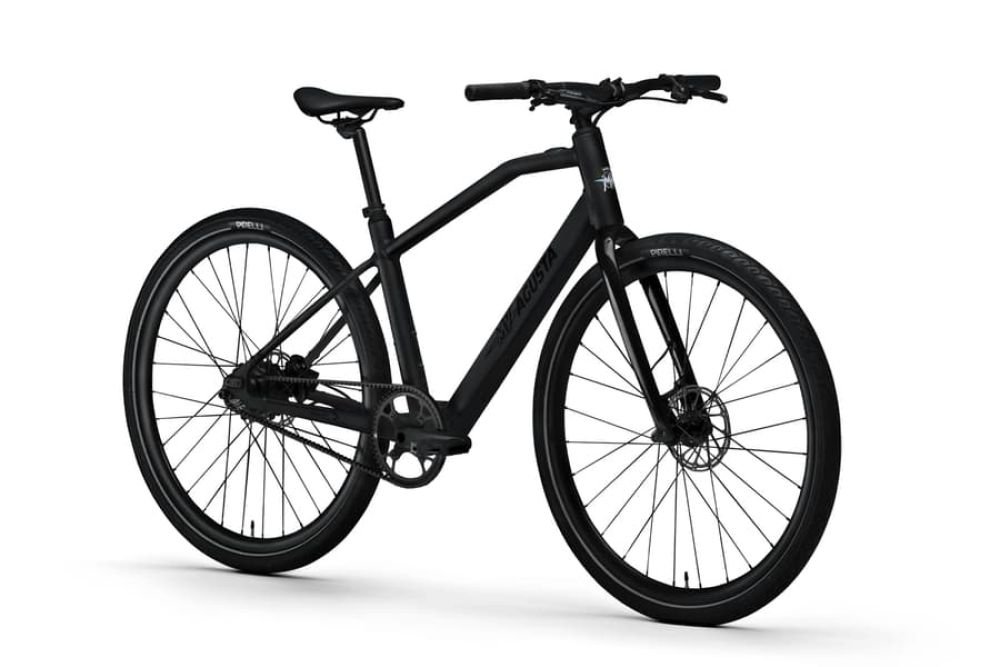 MV Agusta AMO R E-Bike Single Speed — Italienischer Stil, Schwarz, Rahmengröße M, Neu