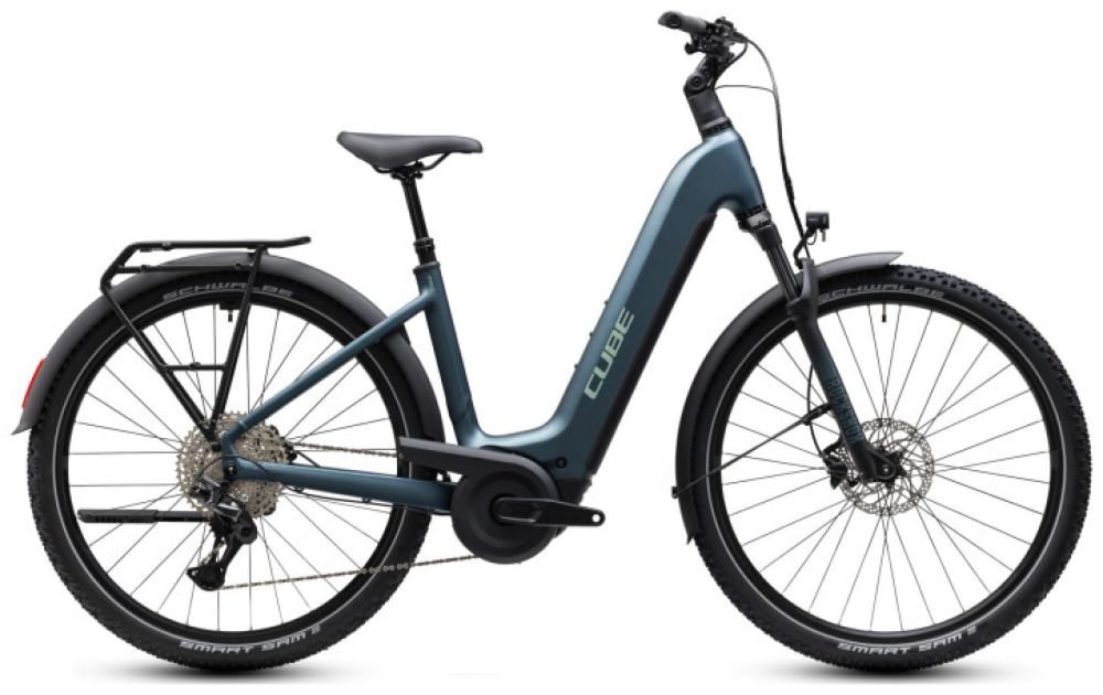 Cube Nuride Hybrid Pro 800 deepteal´n´blue Easy Entry - RH 58 cm