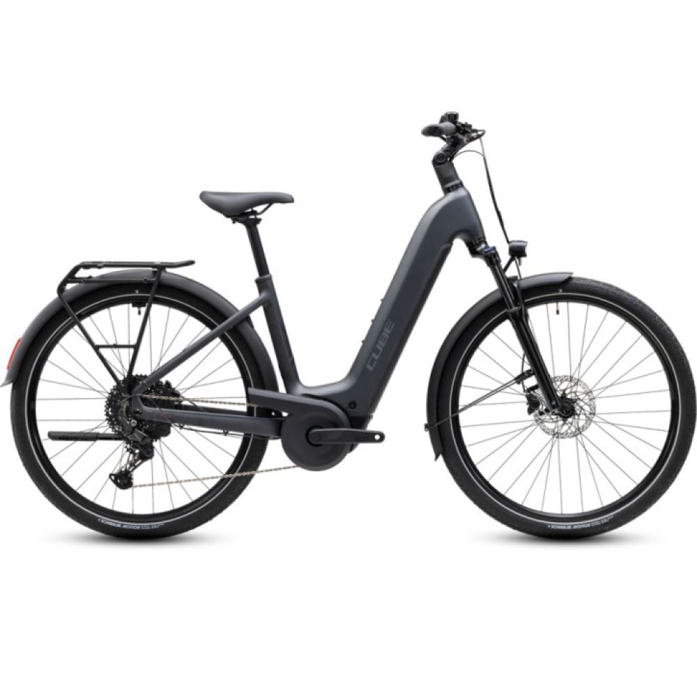Cube Touring Hybrid ONE 600  grey´n´coolgrey Easy Entry - RH 54 cm