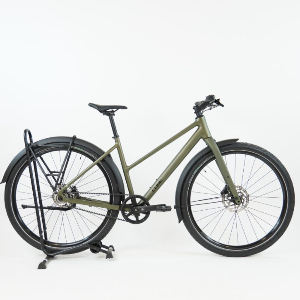 Cube Editor ONE reedgreen´n´black 2026 Trapeze - RH 50 cm Ausstellungsrad