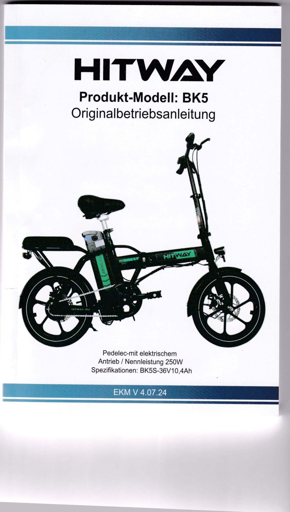 Hitway E-Faltbike, 2,5 Jahre alt zu verkaufen