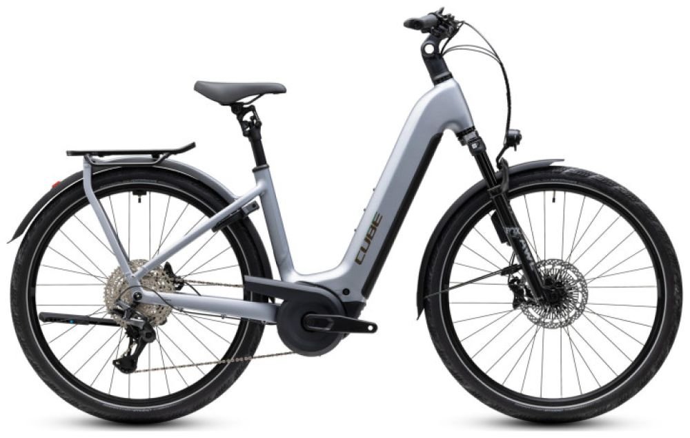 Cube Kathmandu Hybrid EXC 800 slategrey´n´chrome Easy Entry - RH 46 cm